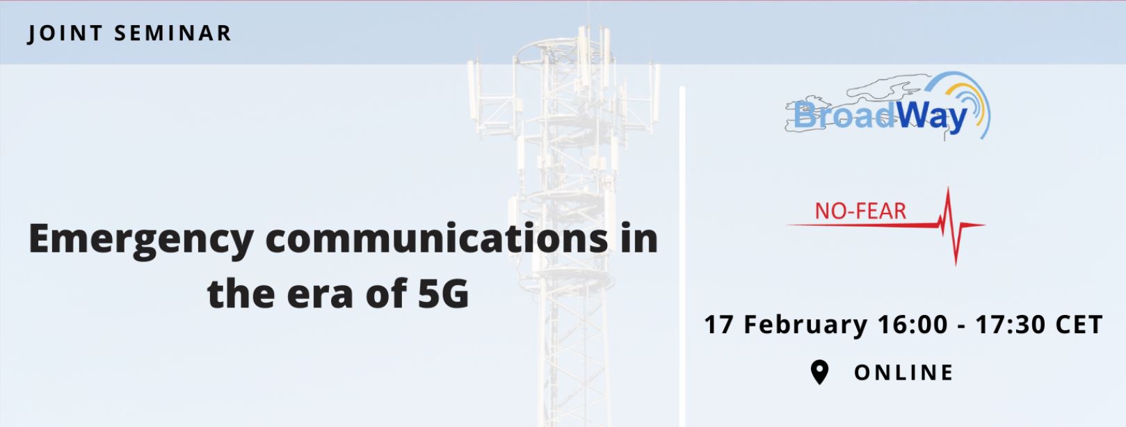 Emergency Communications In The Era Of 5G (Webinar) 17 February 2022